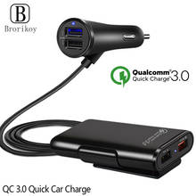 QC 3.0 Quick Car Charger 4 USB for Huawei Samsung Xiaomi Fast Car Charging for iPhone X Xs MAX Car Cigarette Lighter Adapter 2024 - buy cheap