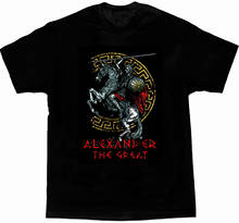 Macedonia King Greece Alexander The Great T-Shirt Summer Cotton Short Sleeve O-Neck Men's T Shirt New S-3XL 2024 - buy cheap