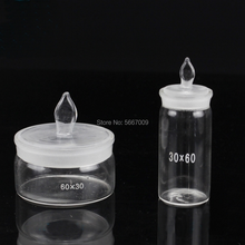 Vidro do laboratório que pesa a garrafa transparente baixo/tipo alto vidro labortary selou a garrafa para o experimento da escola 2024 - compre barato