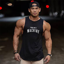 Brand Fashion Gym Muscle Sleeveless Shirt Tank Top Men Casual O-neck Clothing Bodybuilding Sport Fitness Workout Singlets Vest 2024 - buy cheap