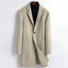 Abrigo de lana de los hombres de doble cara de chaqueta de abrigo de Cachemira de talla grande coreano Hombre Abrigos y CHAQUETAS-1819-9904-03 KJ 2024 - compra barato