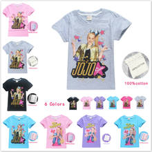 New Arrival Cotton JOJO SIWA Girl T Shirts Summer Short Sleeve Tshirt for Kid Baby Girl Tees Teens Tops Children Clothes Costume 2024 - buy cheap