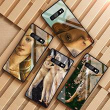 Pinturas artísticas del nacimiento de Venus, funda de vidrio templado para teléfono Samsung Galaxy S8, S9, S10, S20 Plus, J4, J6, J8, 2018, NOTE 8, 9, 10 2024 - compra barato