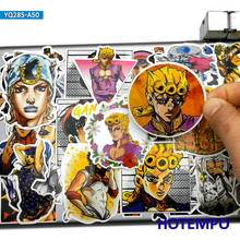 50pcs Anime Bizarre Adventure Araki Hirohiko Funny Comics Sticker for Phone Laptop Skateboard Motorcycle Car Waterproof Stickers 2024 - buy cheap