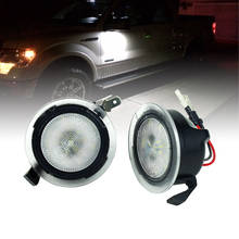 Боковое зеркало лужа светодиодный светильник в сборе совместимый для Ford F150 Edge Explorer белый 2024 - купить недорого