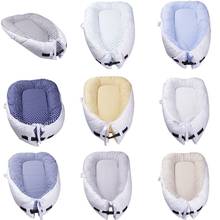 80*50cm Safety Baby Nest Bed Portable Crib Travel Bed Infant Toddler Cotton Cradle Newborn Comfortable Baby Bed Bassinet Bumper 2024 - buy cheap