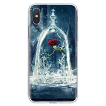 Loving Silicone Phone Case For iPhone 11 Pro 4 4S 5 5S SE 5C 6 6S 7 8 X XR XS Plus Max For iPod Touch Beauty Girl and Beast Rose 2024 - buy cheap