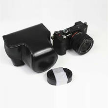Funda protectora de cuero PU para cámara Sony A7C Alpha 7C, funda con correa para el hombro y lente de 28-60mm, versión estándar, ILCE-7C 2024 - compra barato