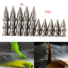 5/8pcs Tungsten Nail Pagoda Fishing Sinker Small Thin Worm Weights Sinkers Fishing Tackle Insert Into Soft Plastic Lures 2024 - compre barato