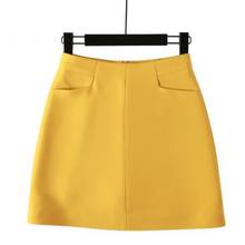 Summer Short Skirts A-line Chic Ladies Tailored Mini Skirts One-step Midiskirts Girls Thin High Waist Fashion Pockets Favourable 2024 - buy cheap