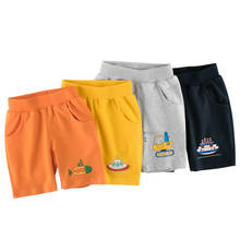 Verão crianças shorts de algodão shorts meninos meninas marca impressão dos desenhos animados shorts da criança calcinha crianças praia calças esportivas curtas do bebê 2024 - compre barato