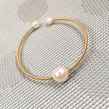 Large Pearl 9-10mm-Small Pearl 7-8mm Natural Freshwater Cultured Copper Ring White Pearl Bracelet Ladies Jewelry Accessories 2024 - buy cheap
