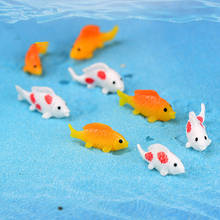 10pcs Simulation Fish Fairy Garden Animals Figurines Miniatures Micro Landscape Aquarium Decoration Home Decor DIY Accessories 2024 - buy cheap