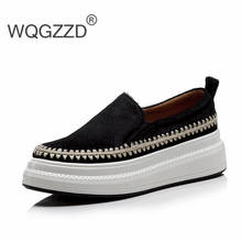 Chaussures femme flat shoes women's loafers horse hair comfortable soft casual shoes zapatos de mujer 2024 - buy cheap