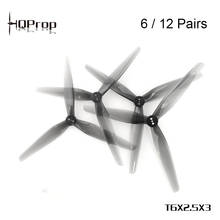 6/12 Pairs HQProp T6X2.5X3 6 Inch 3-blade Light Grey Poly Carbonate CW CCW Propellerfor RC Drone FPV Racing Spare Parts RC Parts 2024 - buy cheap