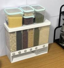 Home ultra-press type whole grains wall-mounted grain storage box storage box sealed beans kitchen grid rice bucket 2024 - buy cheap