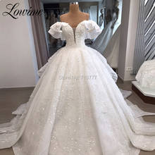 Vestido de noiva branco com lantejoulas, vestido de noiva árabe, branco com lantejoulas 2024 - compre barato