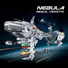 New MOC War Nebula Medical Corvette Building Blocks DIY Creative Star Ship Model Bricks Educational Toys for Kids Gifts 2024 - buy cheap