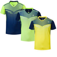 Novo badminton camisas de manga curta homem/mulher, esporte tênis camisas, tênis de mesa tshirt, secagem rápida camisas de treinamento esportivo a120 2024 - compre barato