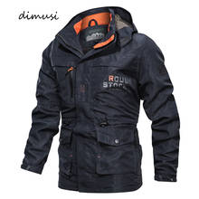 DIMUSI Autumn Winter Mens Bomber Jackets Casual Men Outwear Windbreaker Hooded Coats Man Army Military Baseball Jackets Clothing 2024 - buy cheap