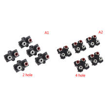 5Pcs/lot 2/4 hole RCA Female Stereo audio Jack AV Audio input socket Connector 2024 - buy cheap