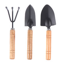3pcs/Set Mini Gardening Tools Wood Handle Stainless Steel Potted Plants Shovel Spade for Flowers Potted Plant Garden Tools 2024 - buy cheap