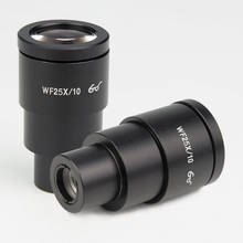 Microscópio estéreo com lente aro 25x, lente wireless, 10mm, vidro óptico de ponto alto, para microscópio binocular, 1 peça 2024 - compre barato