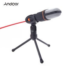 New Condenser Microphone 3.5mm Plug Home Stereo MIC Desktop Tripod for PC YouTube Video Skype Chatting Gaming Podcast Recording 2024 - buy cheap