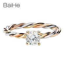 BAIHE Solid 14K White Yellow Rose Gold H/SI Natural Diamond Ring Women Fine Jewelry Bague Diamant දියමන්ති මුද්ද வைர மோதிரம் 2024 - buy cheap
