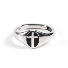 Женское кольцо на палец Ckysee, регулируемое кольцо из стерлингового серебра 925 пробы с перьями 2024 - купить недорого