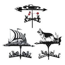 Farmhouse Weather Vane Roof Mount, Wind Direction Indicator Kit Outdoor Metal 2024 - buy cheap