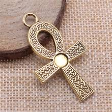 New Ankh Cross Connectors Charms Making Diy Handmade Finding Jewelry 2024 - buy cheap