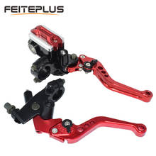 7/8" 22mm CNC Aluminum Motorcycle Brake Clutch Master Cylinder Lever Reservoir Universal Adjustable ATV For Yamaha Honda Suzuki 2024 - buy cheap