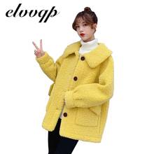 Women Faux Fur Coat Autumn Winter Teddy Coat Fashion Korean Lambswool Single-breasted Loose Jacket Ladies Outwear Coat Lu1825 2024 - buy cheap