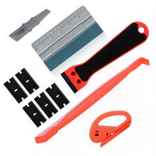 Foshio-kit de raspador de lâmina de barbear, kit de ferramentas para remoção de adesivos, fibra de carbono, filme de vinil, envoltório de carro, de camurça, rodo, ímã, matiz da janela 2024 - compre barato