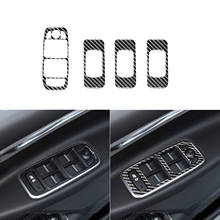 For Jaguar F-PACE XE X761 X760 Interior Carbon Fiber Decorative Accessories Window Lifting Switch Frame Trim Cover Sticker 4pcs 2024 - buy cheap