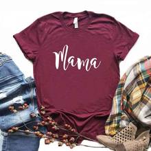 Mama momlife Print Women tshirt Cotton Hipster Funny t-shirt Gift Lady Yong Girl 6 Color Top Tee ZY-652 2024 - buy cheap
