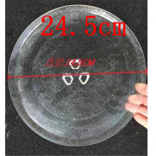 Peças para forno de micro-ondas prato de vidro rotativo prato giratório prato palete 24.5cm prato 2024 - compre barato
