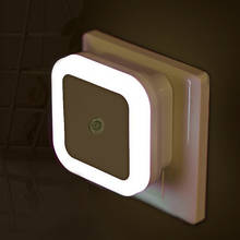 Led Night Light Mini Light Sensor Control 110v 220v Eu Us Plug Energy Saving Lamp For Living Room Bedroom Lighting 2024 - buy cheap