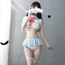 Sexy Kawaii Bunny Girl Erotic Lingerie Japanese Anime Cute Rabbit Cosplay Outfit Women Mini Skirt Ear Top Bikini Princess Set 2024 - buy cheap