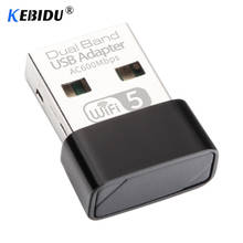 Mini usb wifi adaptador 2.4ghz 5ghz 433mbps wifi antena banda dupla 802.11b/n/g/ac sem fio computador receptor de placa de rede 2024 - compre barato