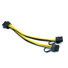 Cable PCI-E PCIE 8p Female To Dual 8pin 6+2 Male GPU Graphics Video Card Power Supply Extension Riser Mining Cord Cables 2024 - купить недорого