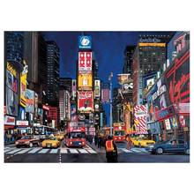 Nova york 5d pintura diamante diy vezes quadrado bordado bordado diamante completo mosaico ponto de cruz presente de natal decoração para casa 2024 - compre barato