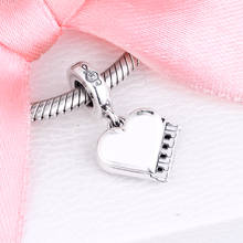 Charms fits for Bracelets Necklaces 100% 925 Sterling Silver Jewelry Grand Piano Heart Dangle Beads Free Shipping 2024 - buy cheap