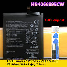 Новый оригинальный аккумулятор 4000 мач HB406689ECW для Huawei Enjoy 7 Chang Enjoy 7Plus TRT-AL00 TL10A HB406689ECW 2024 - купить недорого