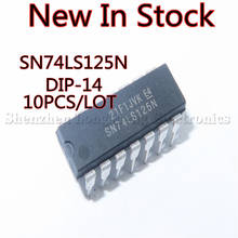 10PCS/LOT NEW SN74LS125N 74LS125 HD74LS125P  DIP-14 Four bus buffer gate In Stock 2024 - buy cheap