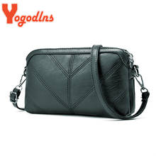 Yogodlns Summer Fashion Women Bag Leather Handbags PU Shoulder Bag Small Flap Crossbody Bags for Women Messenger Bags 2024 - buy cheap