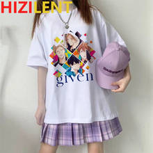 GIVEN anime women's oversized T-shirt loli kawaii egirl t shirt yaoi indie aesthetic Japanese streetwear Manga couple clothes 2024 - buy cheap