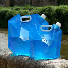 Bolsa de água dobrável para acampamento, bolsa portátil para beber no ar livre, acampamento, cozinha, piquenique, churrasco, bolsa recipiente de água para carregar no carro, tanque de água de 5l/10l, 2021 2024 - compre barato