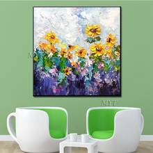 Sea Of Flowers Abstract Oil Painting Wall Art Home Decor Picture Modern Hand Painted Oil Painting On Canvas 100% Handpainted 2024 - buy cheap